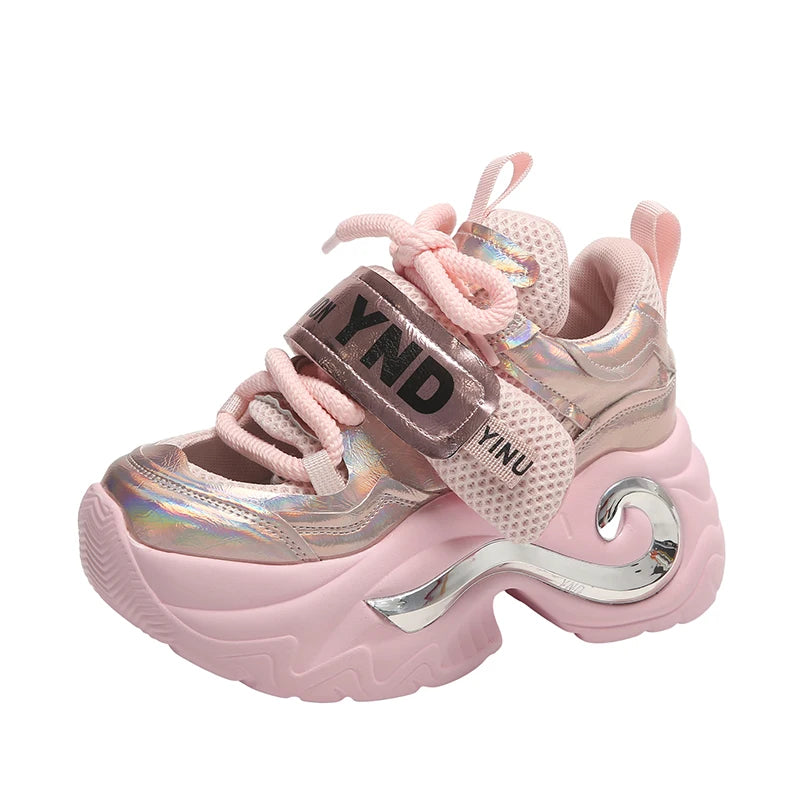 Metallic Arch Platform Sneakers