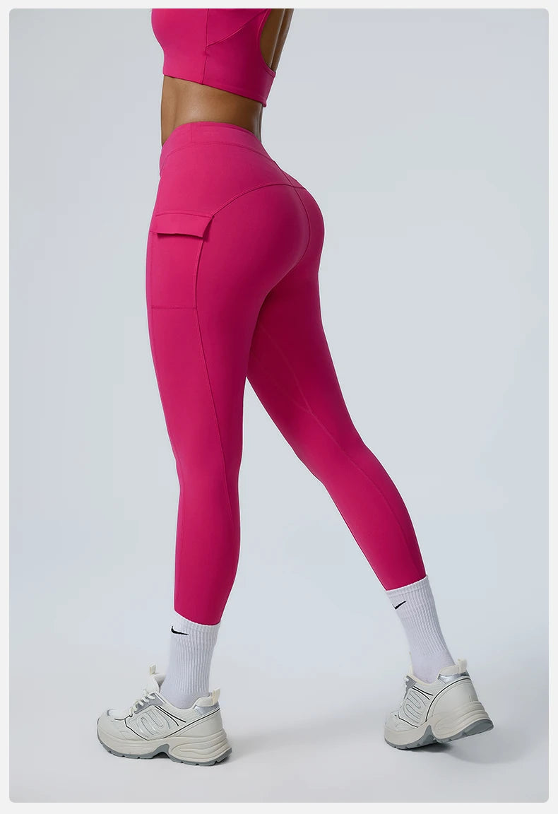 High-Waisted Cargo Workout Leggings