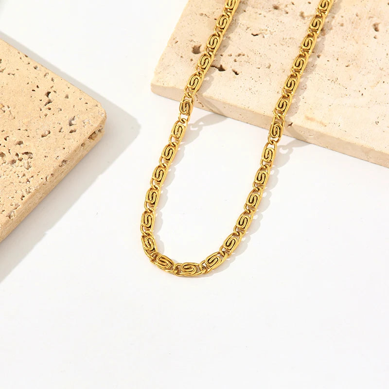 Bold Link Chain Necklace & Bracelet Set