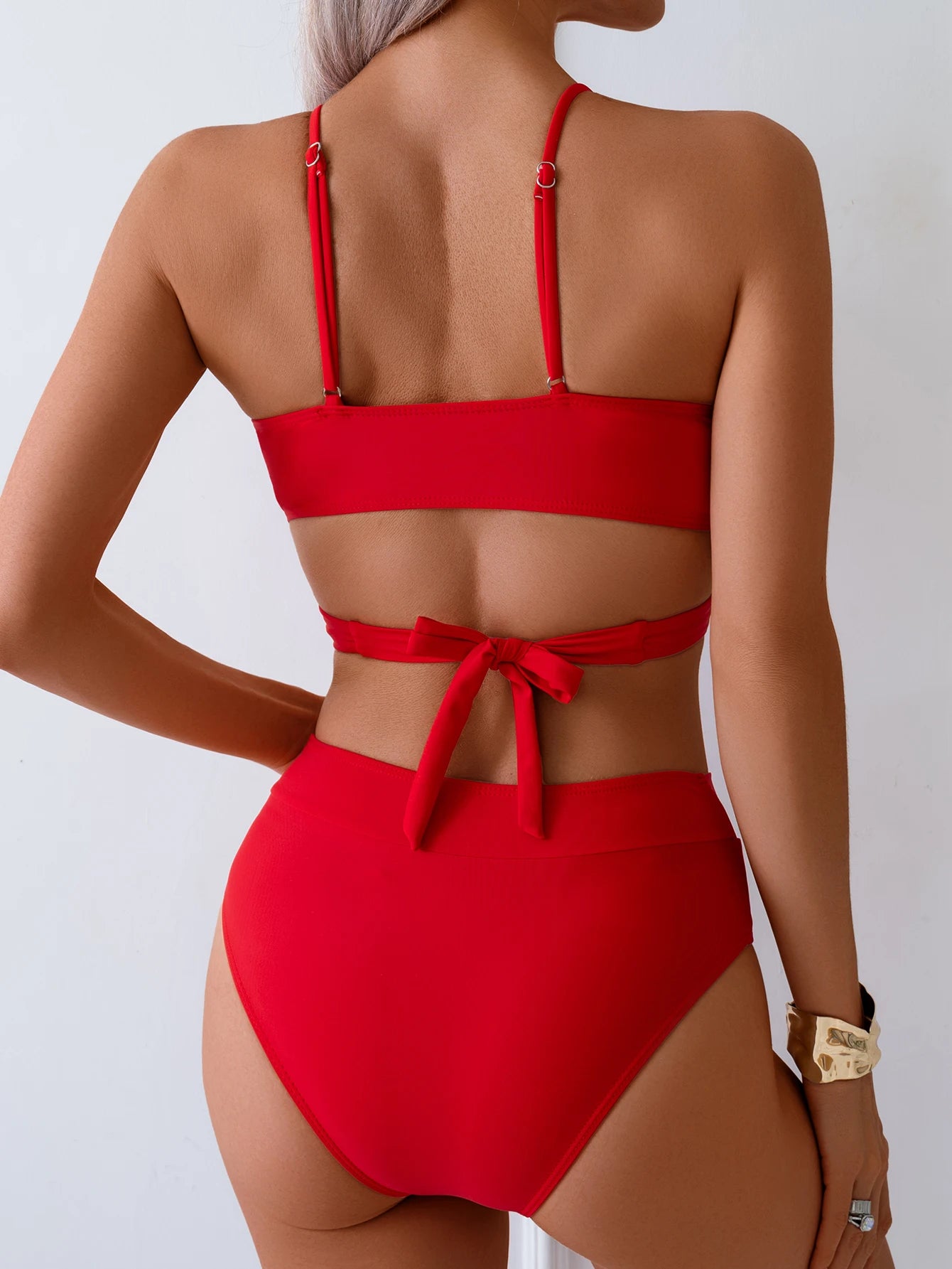 Crisscross Wrap Bikini Set
