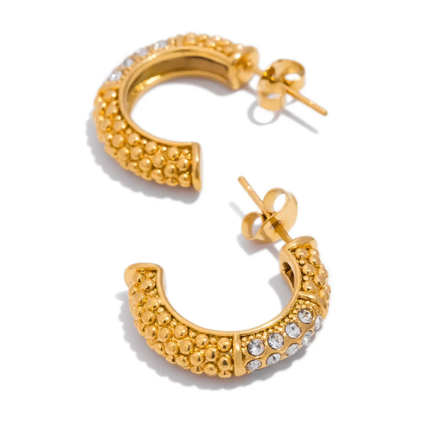 French-style Inlay Earrings