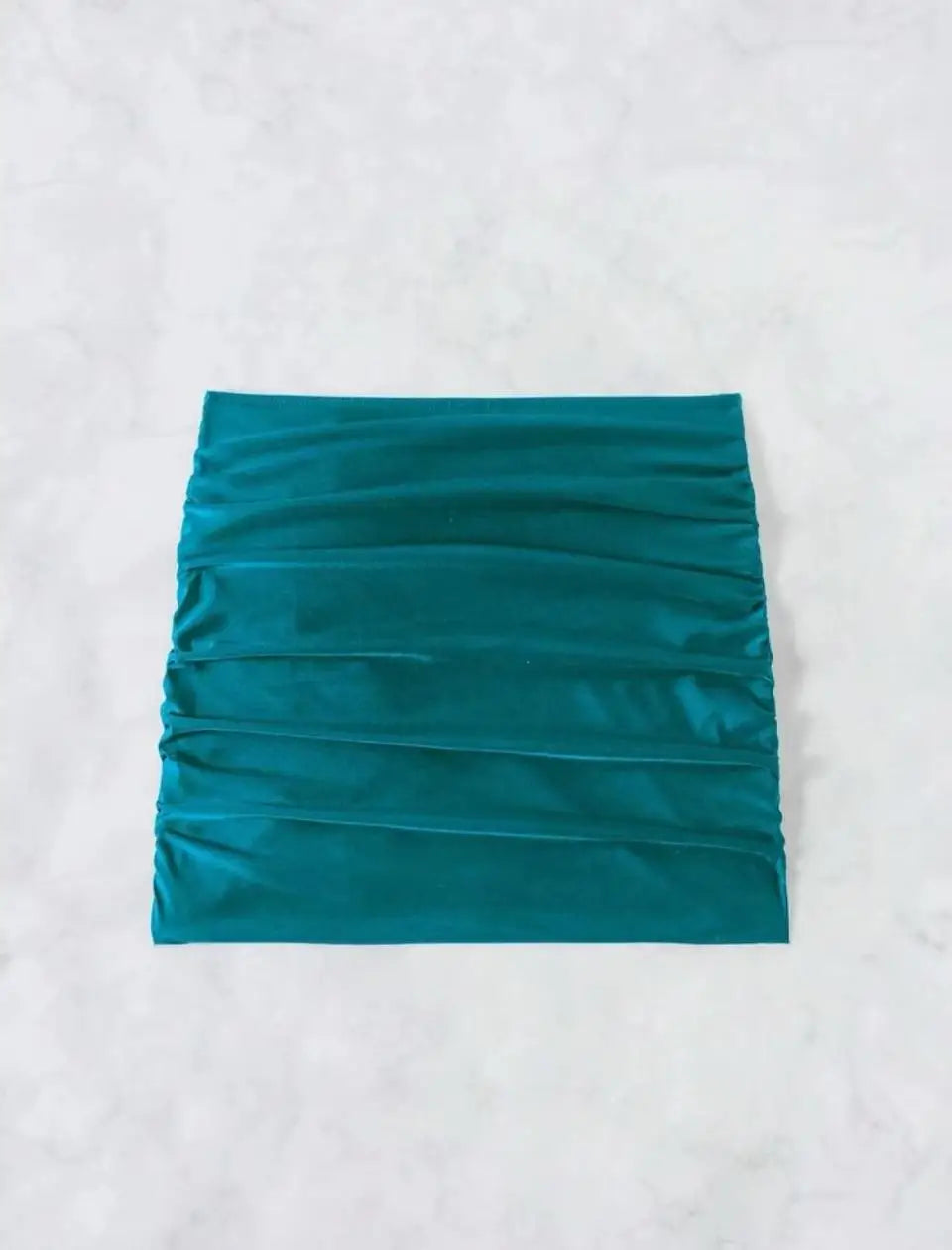 Starfish Accent Ruched Mini Skirt