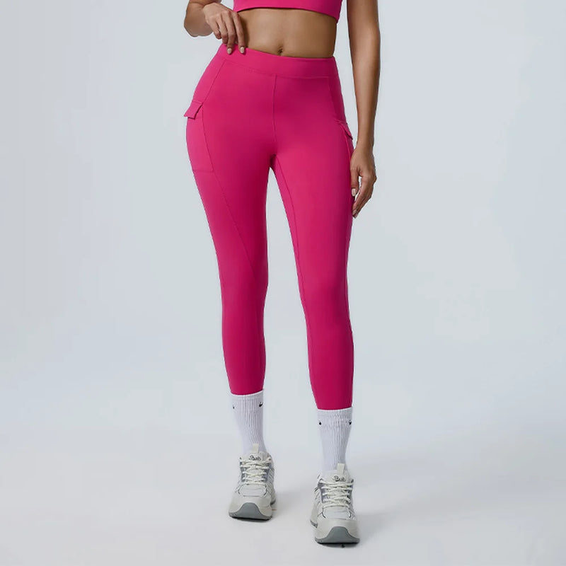 High-Waisted Cargo Workout Leggings