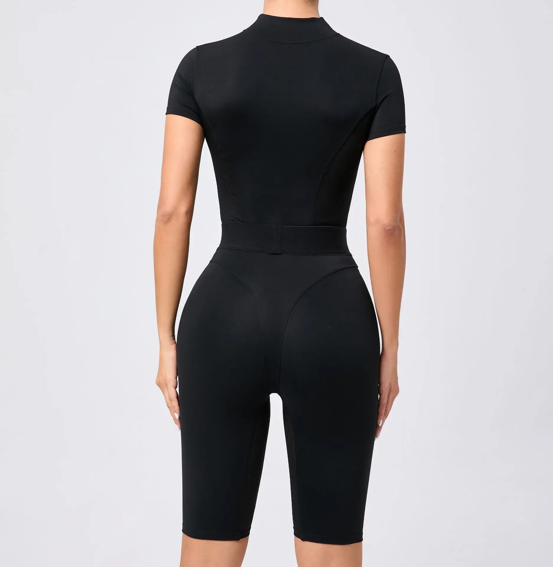Short Sleeve Workout Jumpsuit