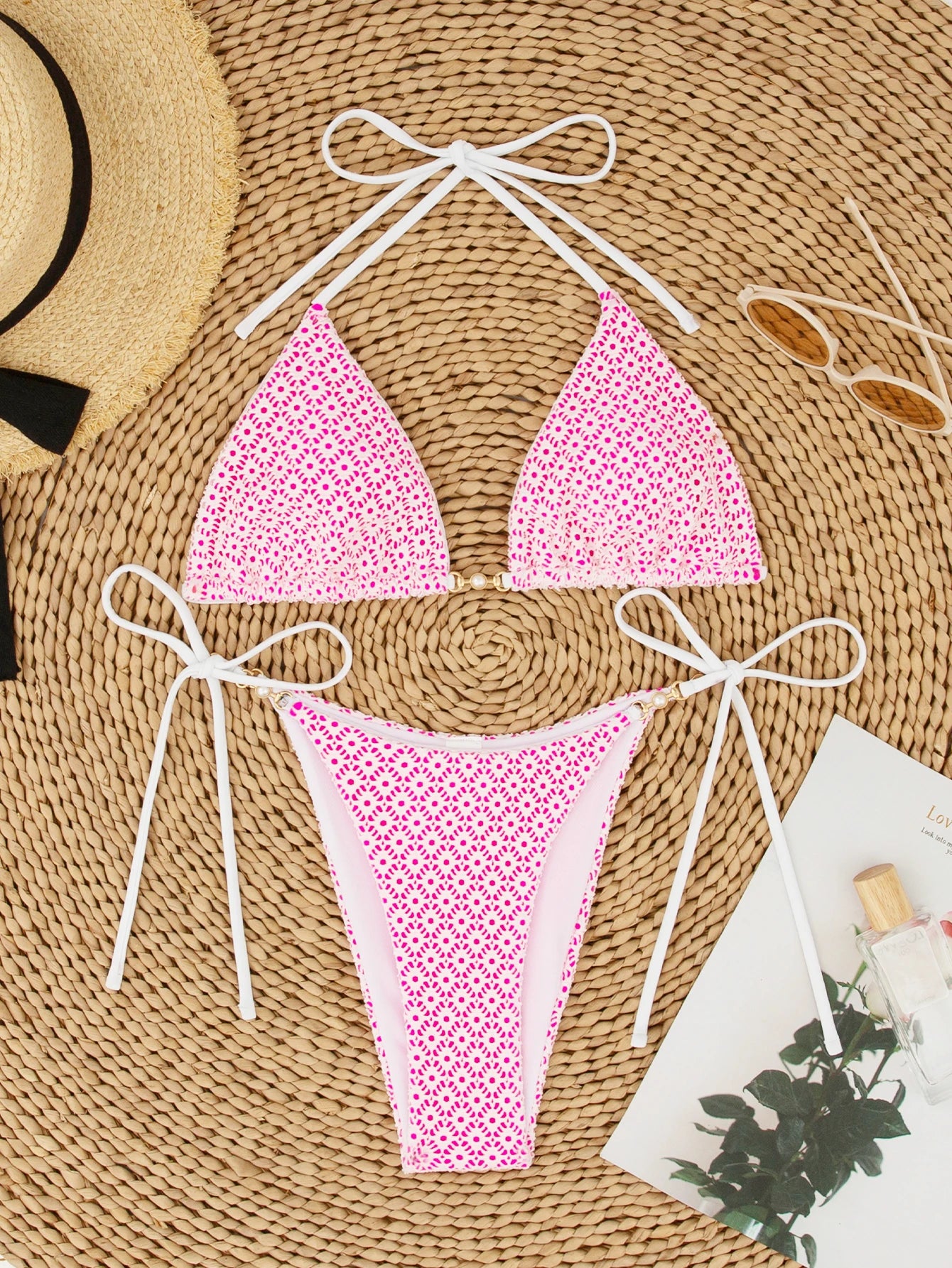 Boho Print Tankini Set with Skirt Cover-Up