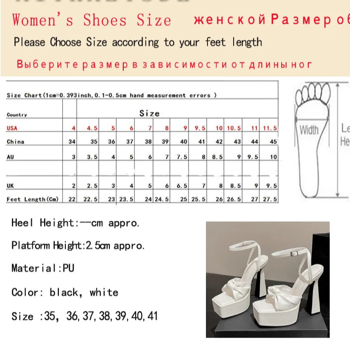 Knot-Detail Platform Heels