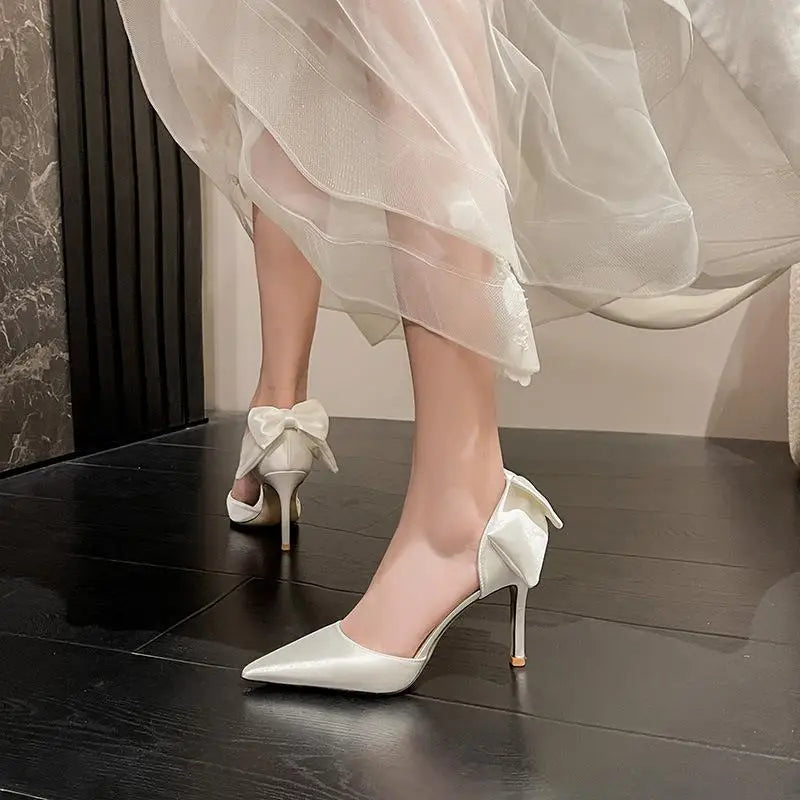 Bow Detail Stiletto Pumps