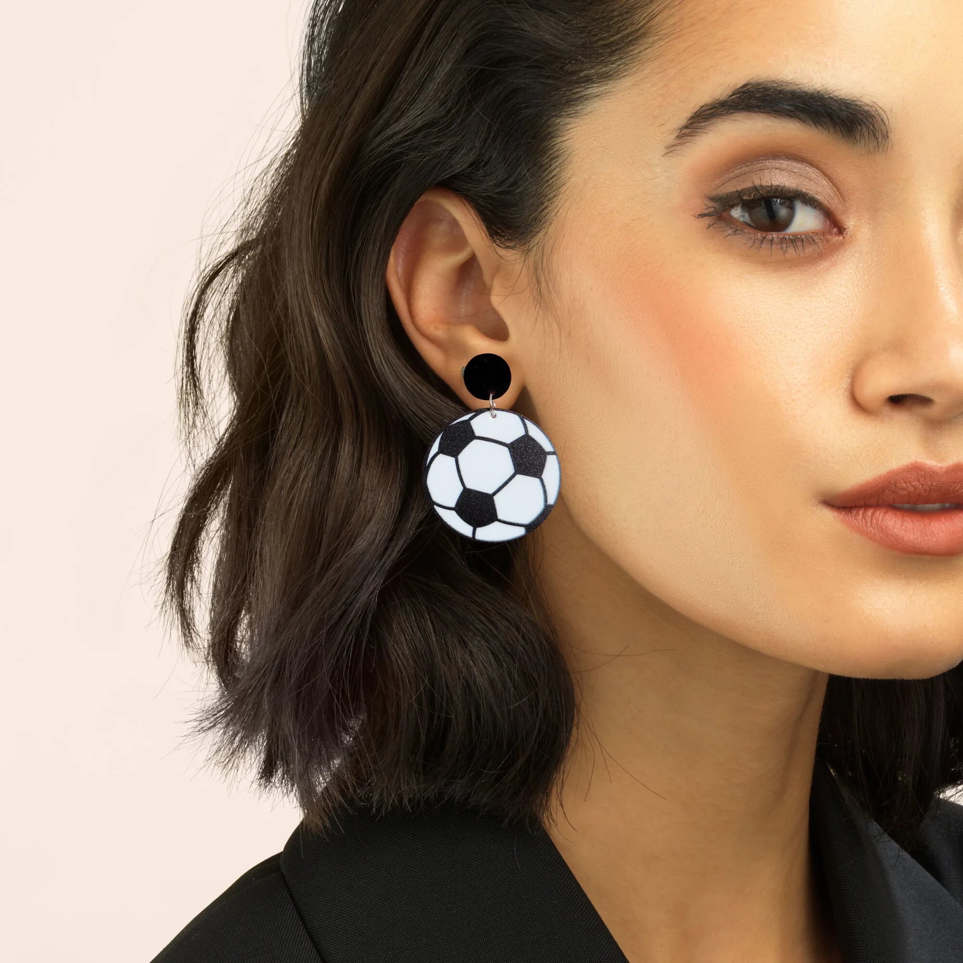 Sports Ball Drop Earrings Set