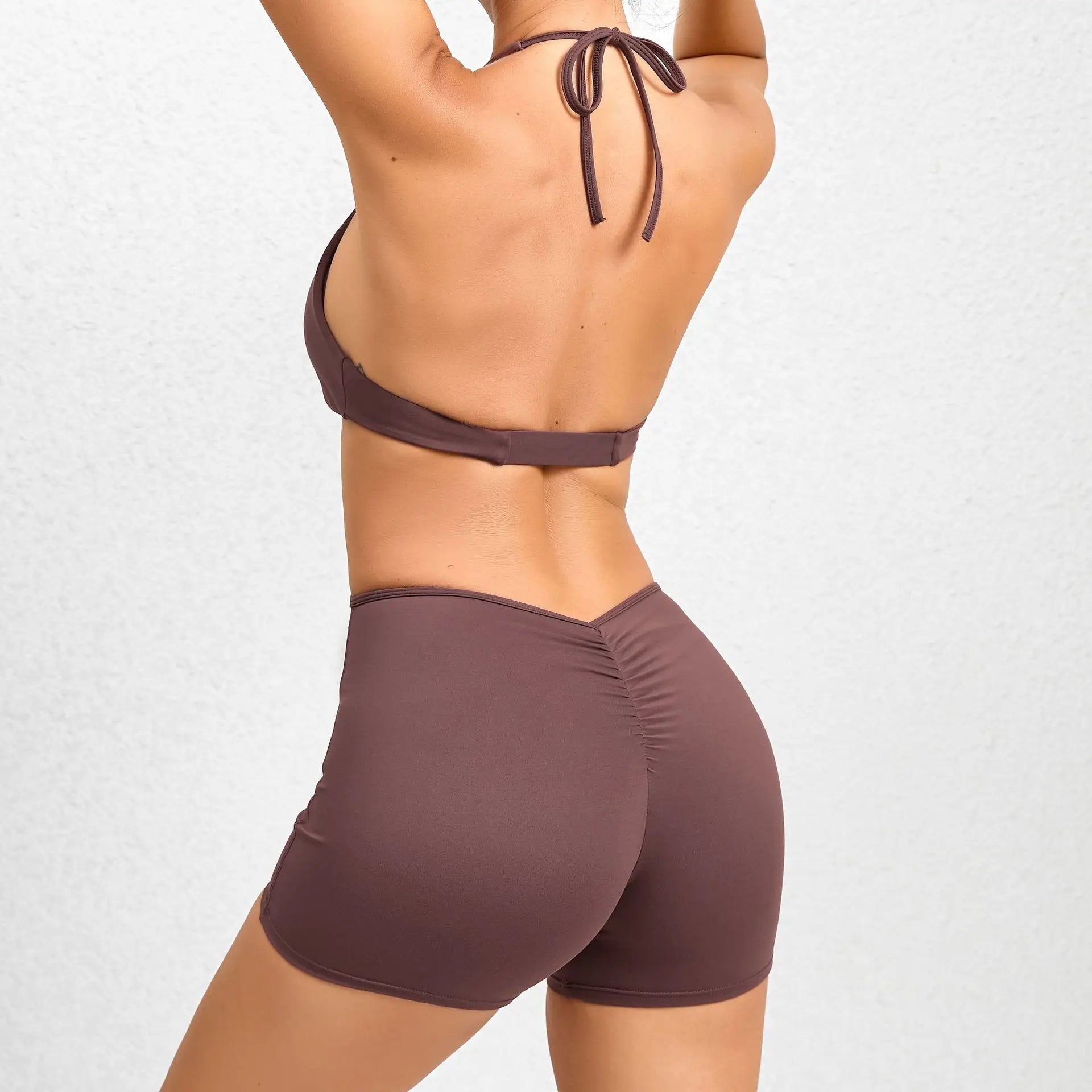Backless Scrunch Gym Romper