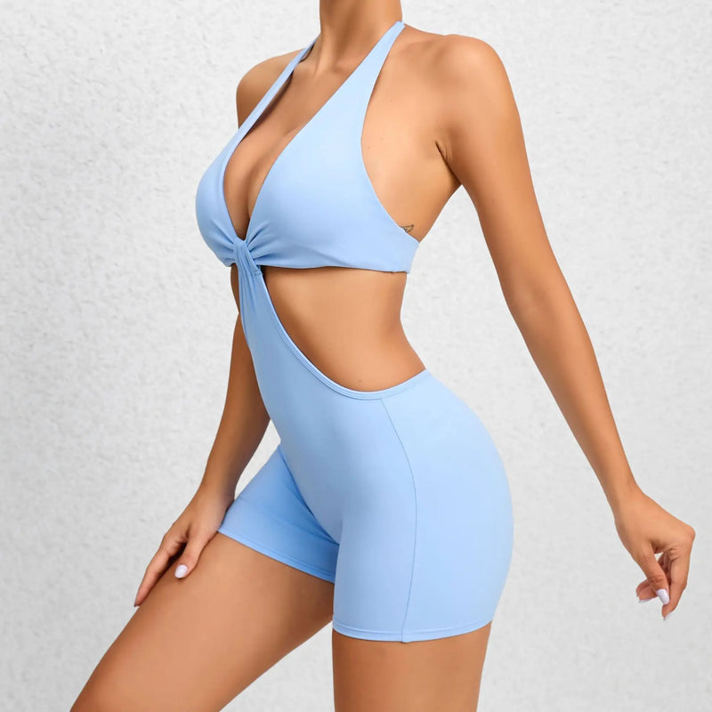 Backless Scrunch Gym Romper