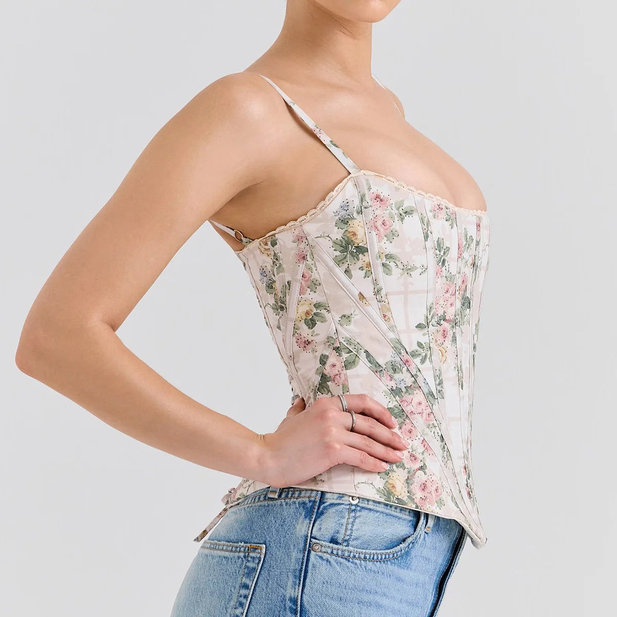 Floral Corset Top