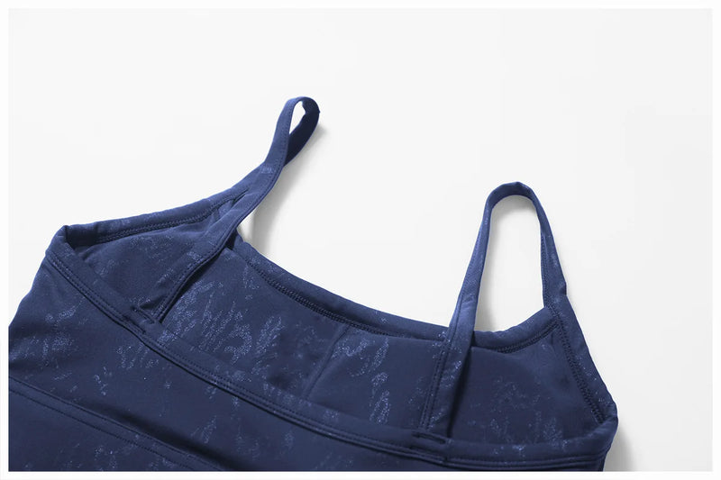 Seamless Textured Sports Bra & Biker Shorts Set