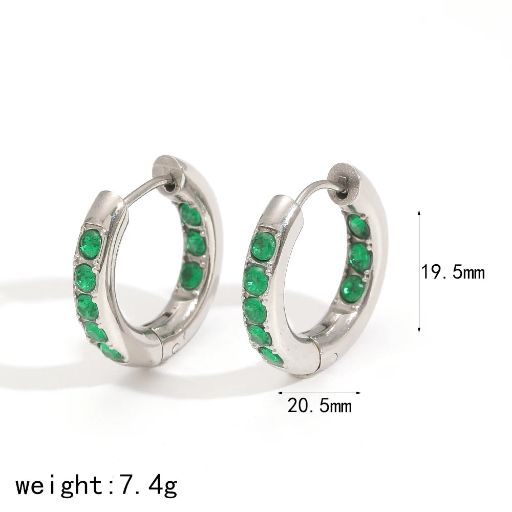 Mini Pavé Huggie Hoop Earrings