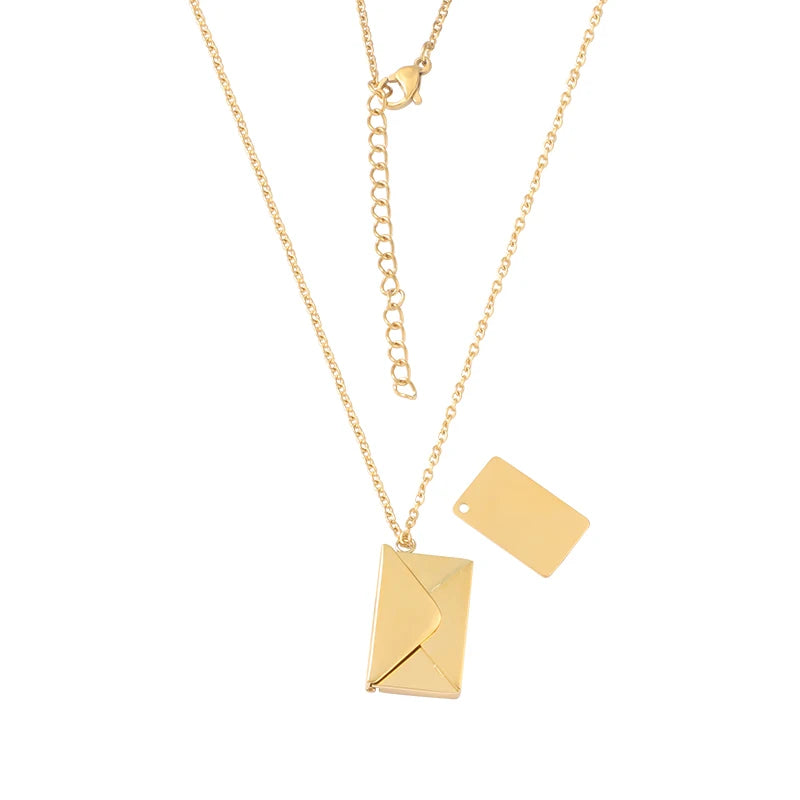 Love Letter Envelope Pendant Necklace