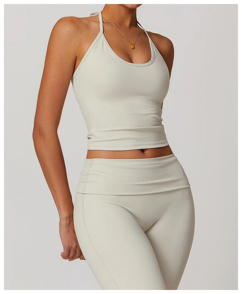 Halter Neck Active Crop Top