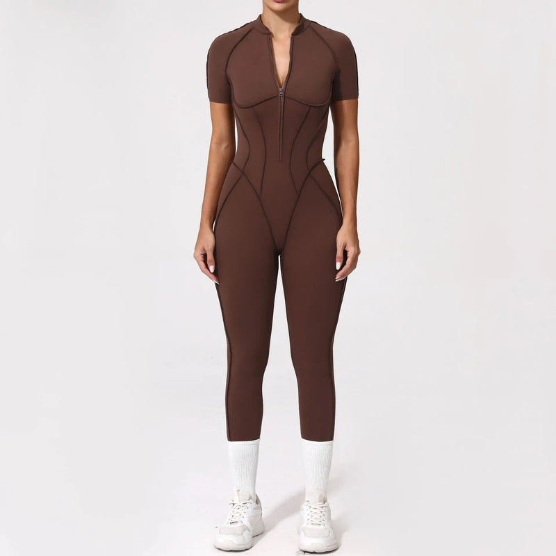 Sleek Zip-Front Jumpsuit