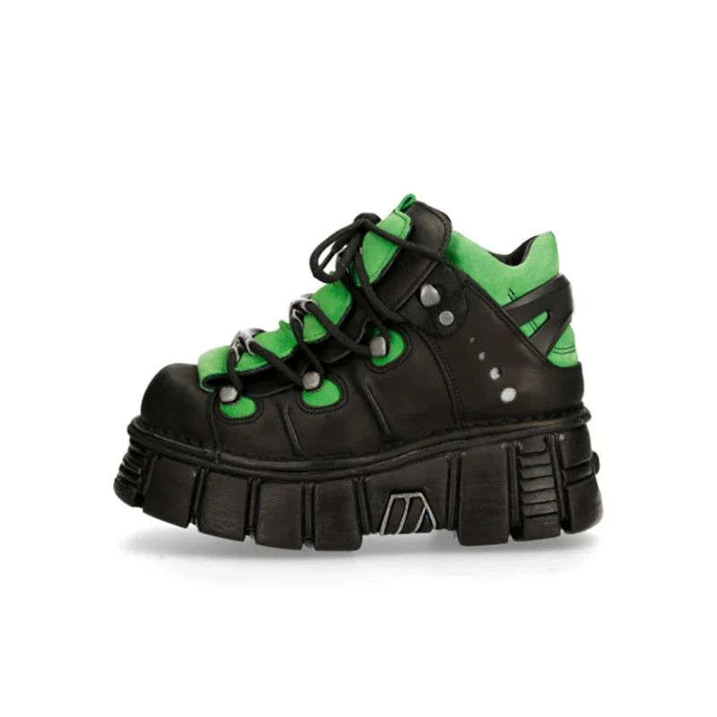 Gothic Platform Metal Sneakers