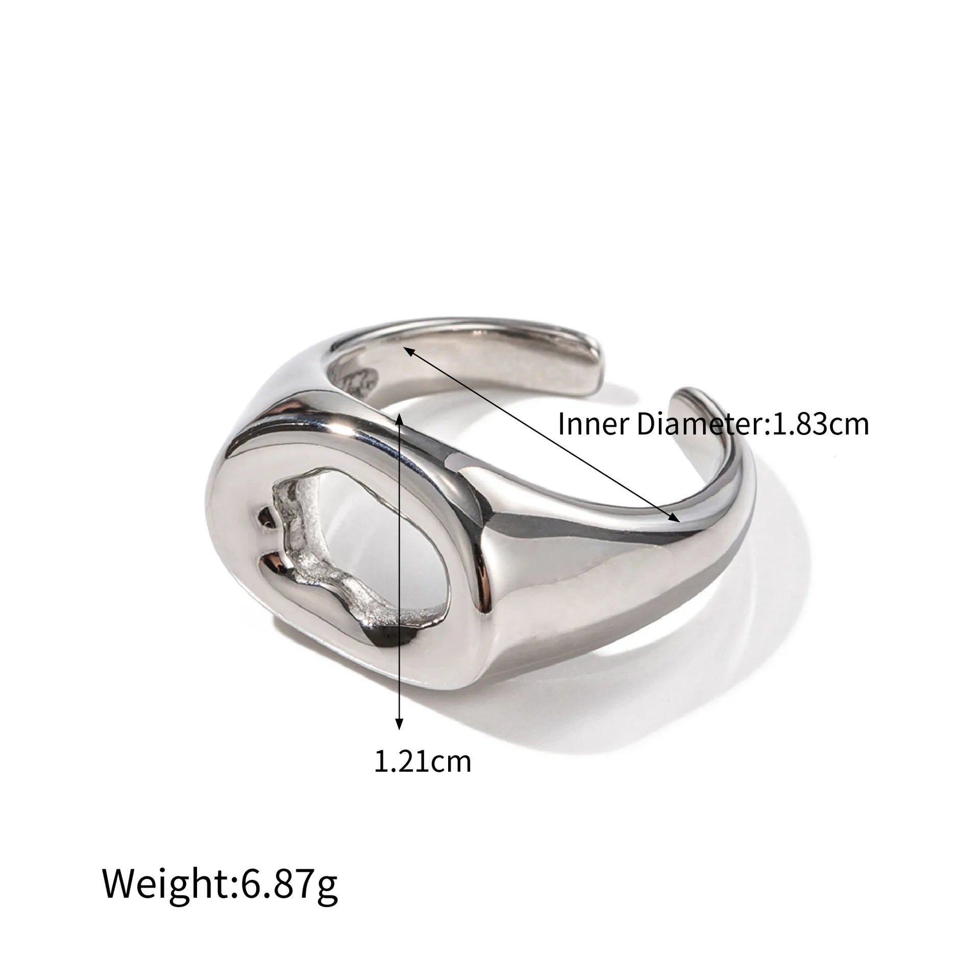 Molten Cutout Signet Ring