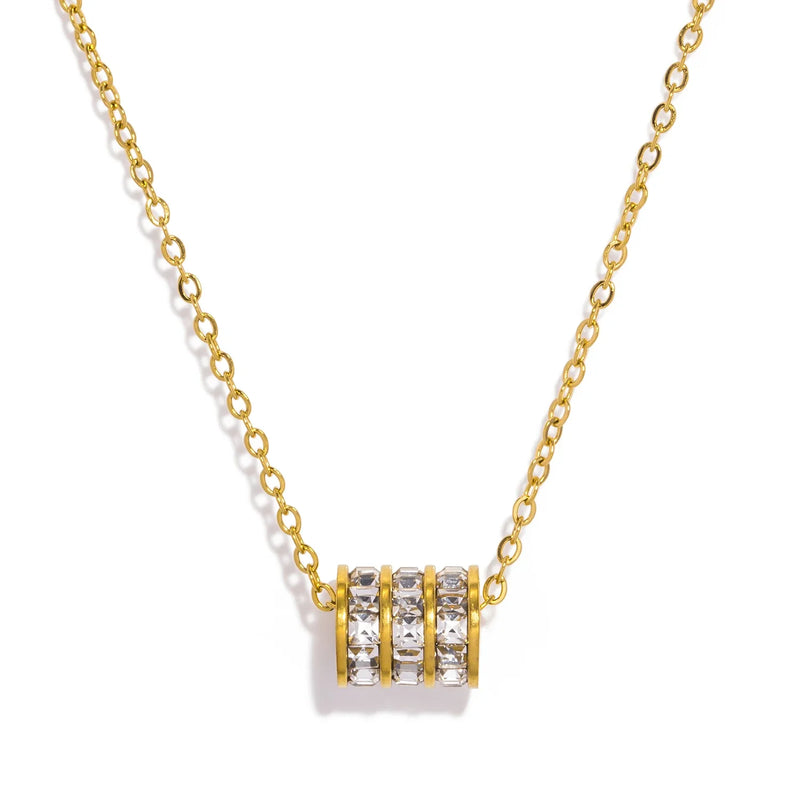Cylinder Pendant Necklace