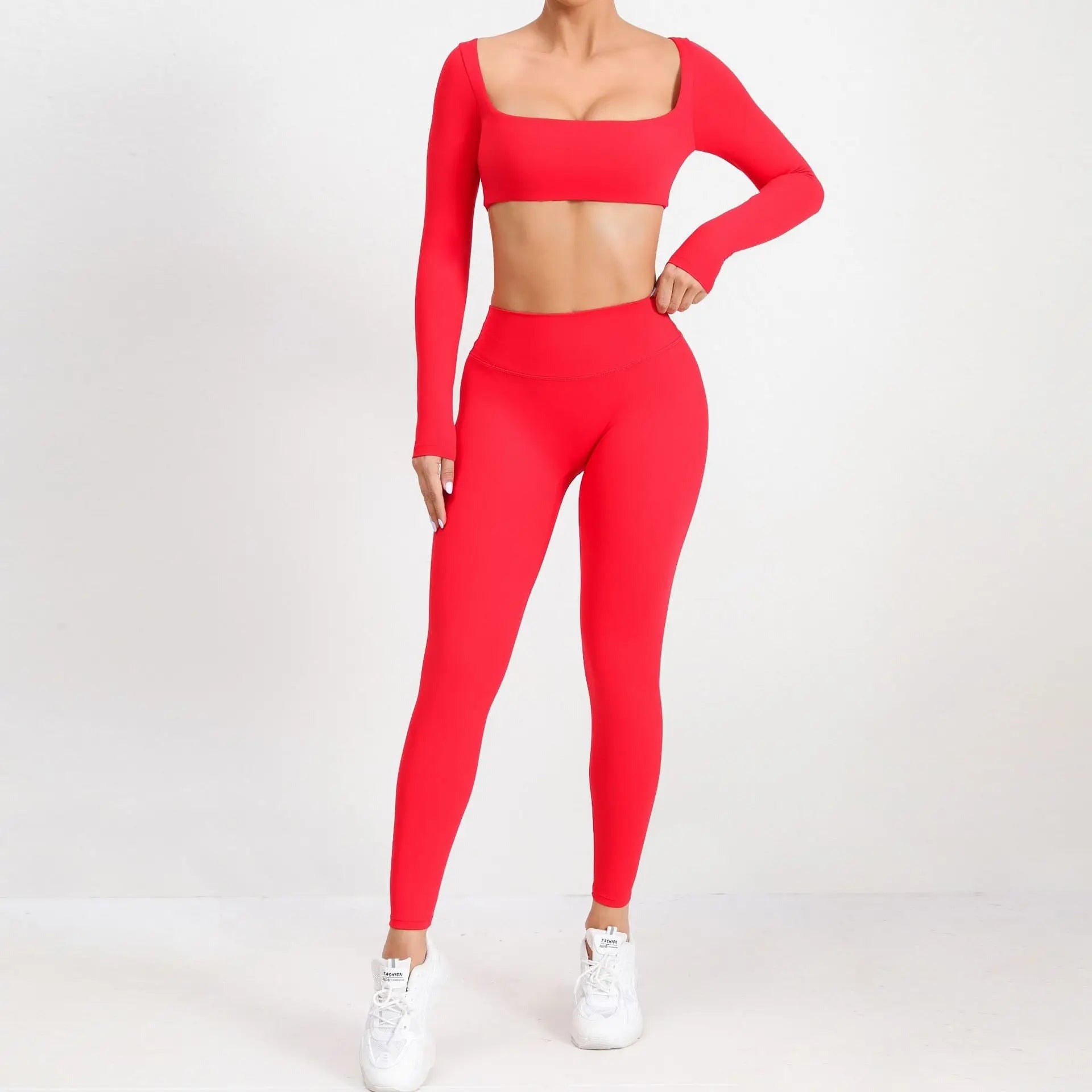 Seamless Long Sleeve Workout Set