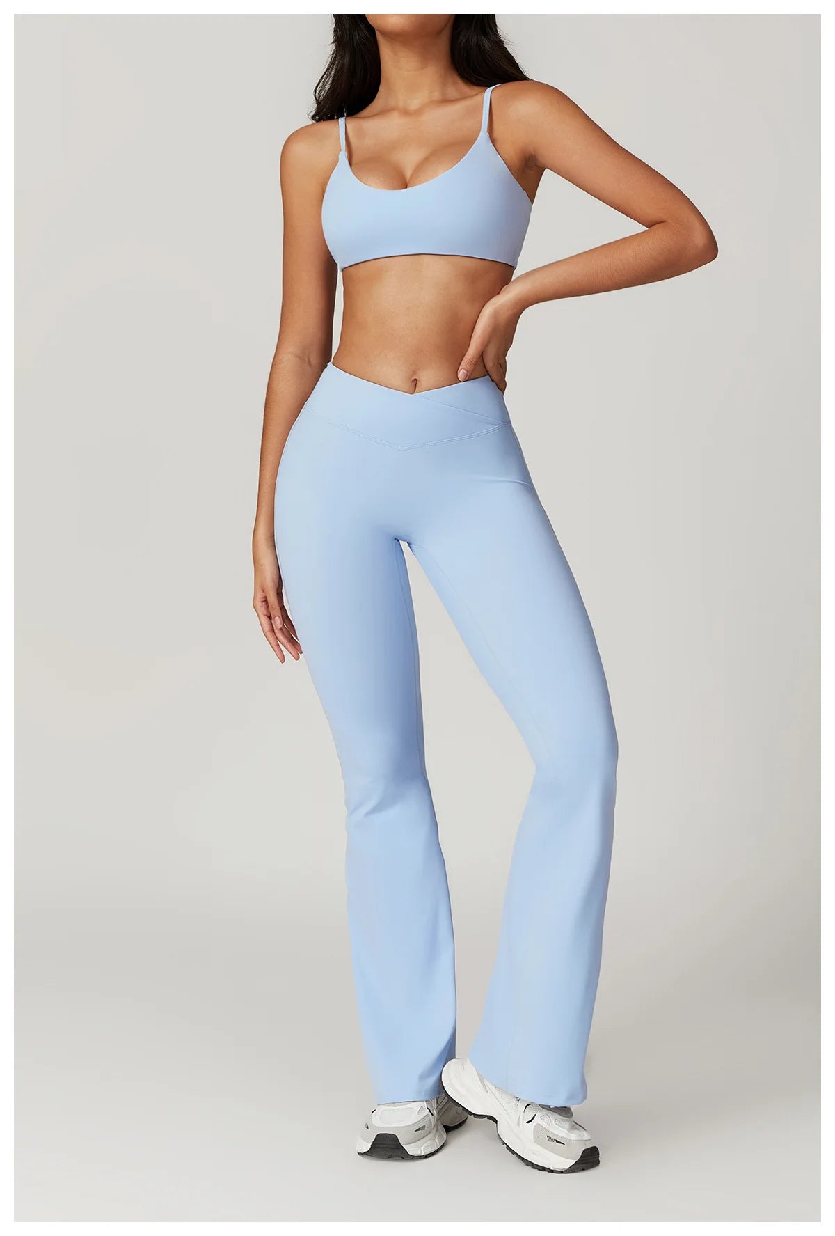 V-Waist Flare Pants