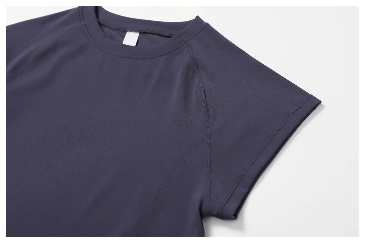 Short Sleeve Workout Crop Top
