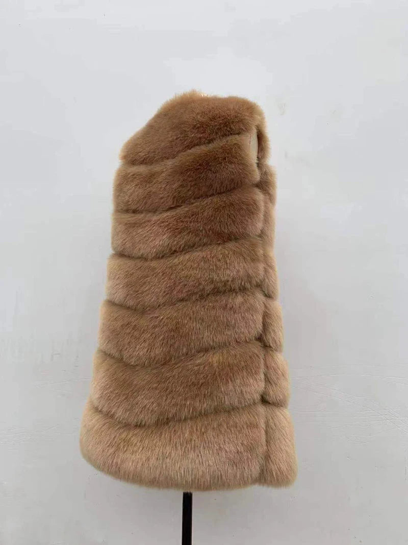 Luxe Cascade Fox Fur Vest