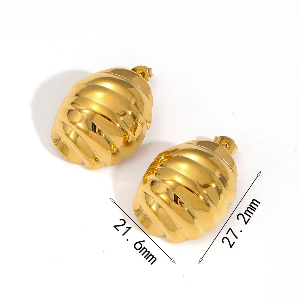 Retro Sculpted Statement Earrings