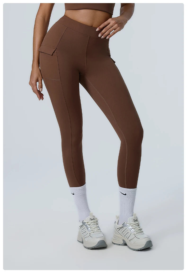 High-Waisted Cargo Workout Leggings