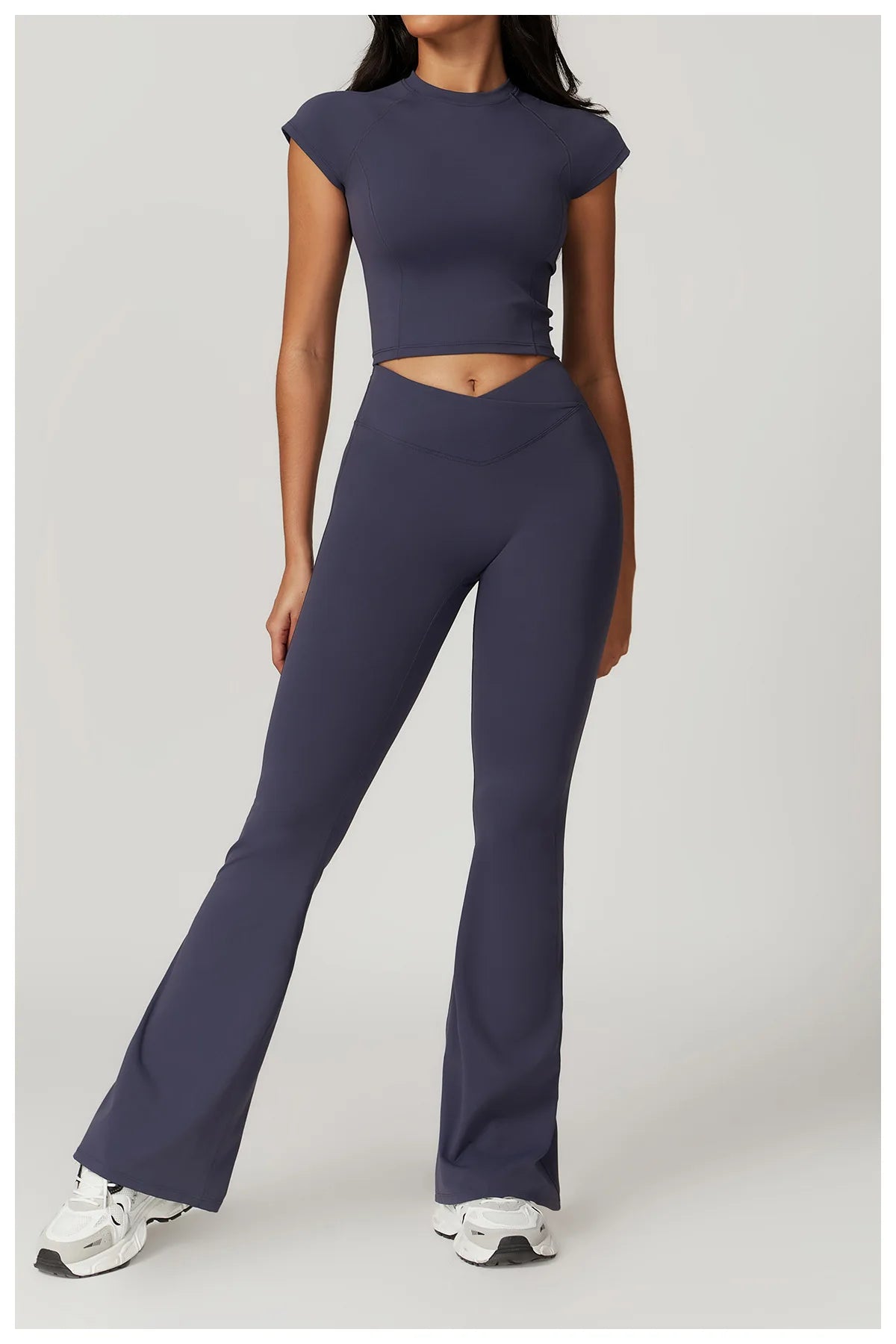 Short Sleeve Workout Crop Top