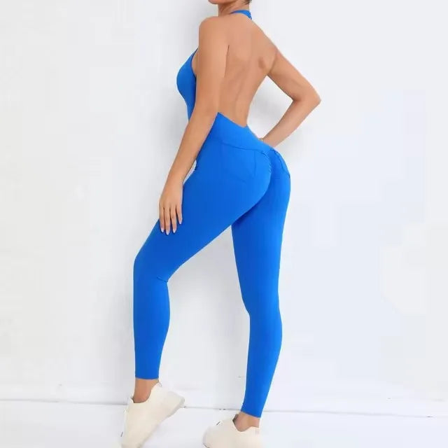 SculptFit Halter Jumpsuit
