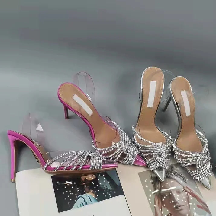Crystal Strap Stiletto Heels
