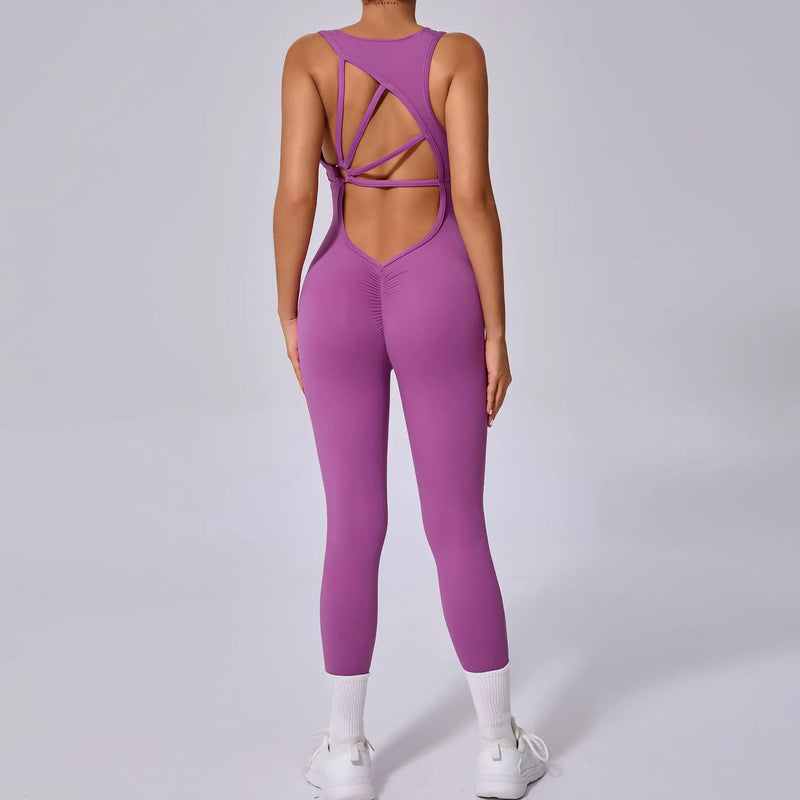 Strappy Back Active Jumpsuit