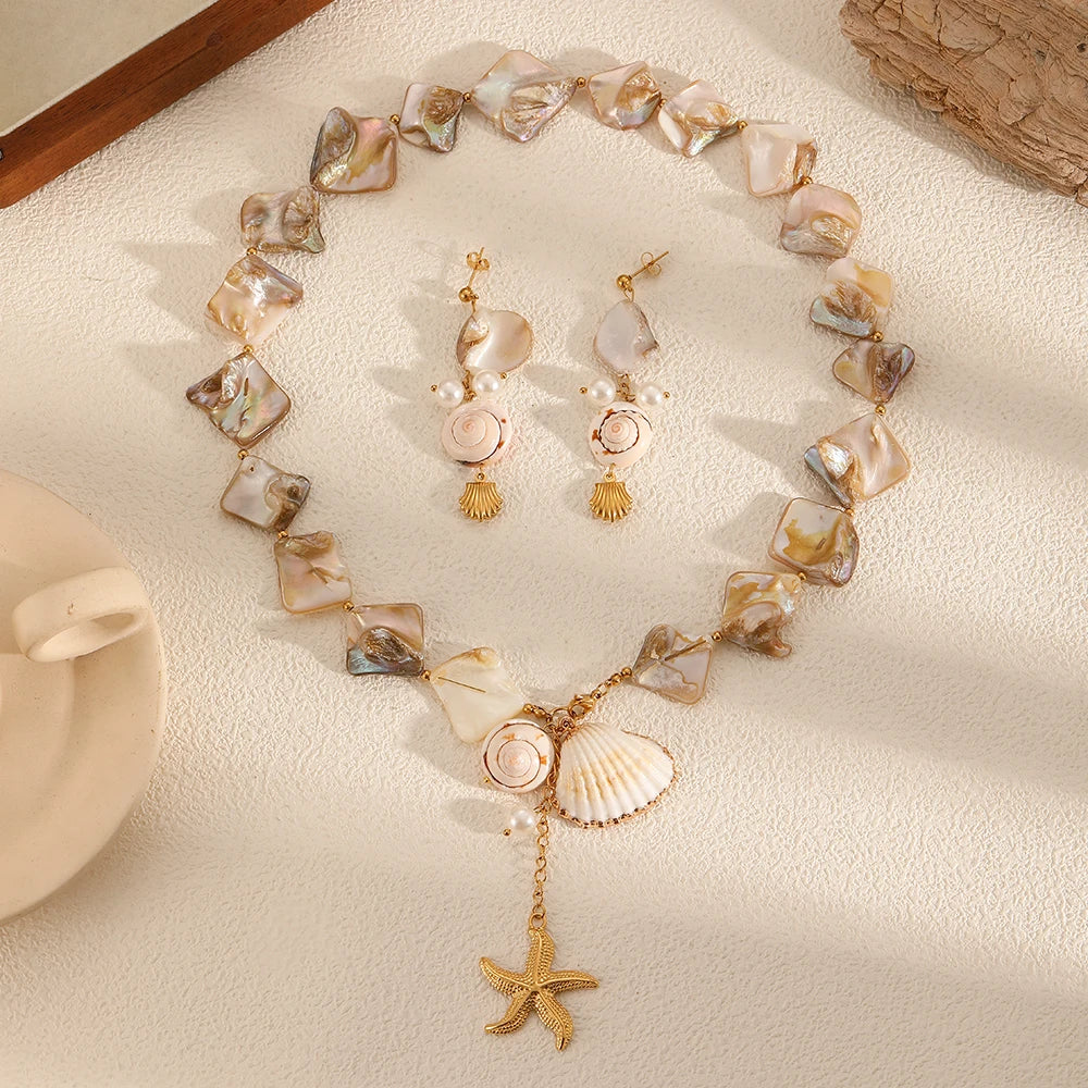 Ocean Breeze Shell Jewelry Set
