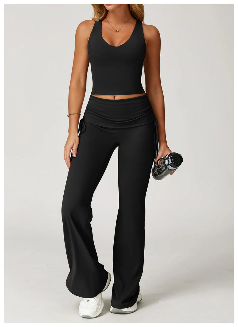 V-Neck Sport Crop Top