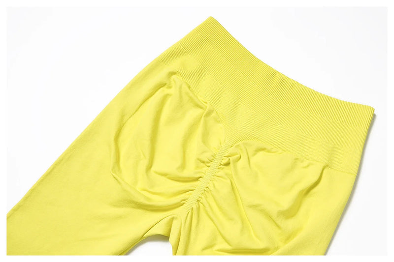 Ribbed Waist Flared Leggings