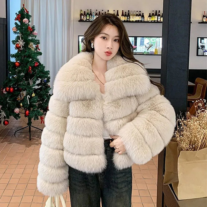 Luxe Tiered Fur Jacket
