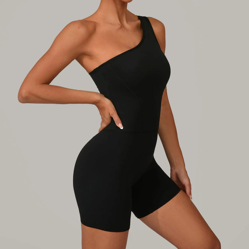 One-Shoulder Active Romper