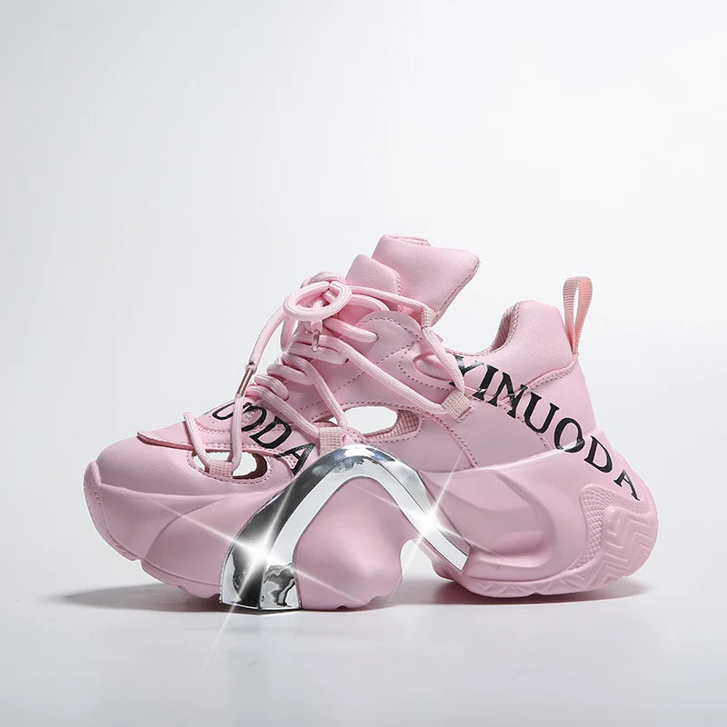 Metallic Arch Platform Sneakers