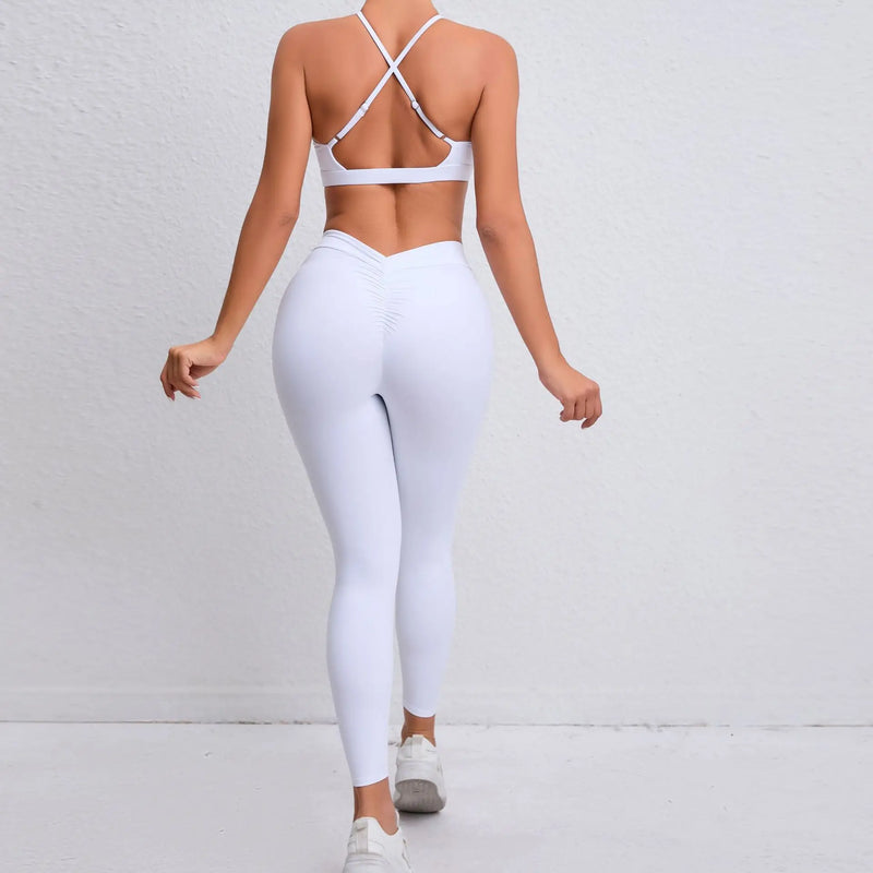 Keyhole Halter Leggings Set