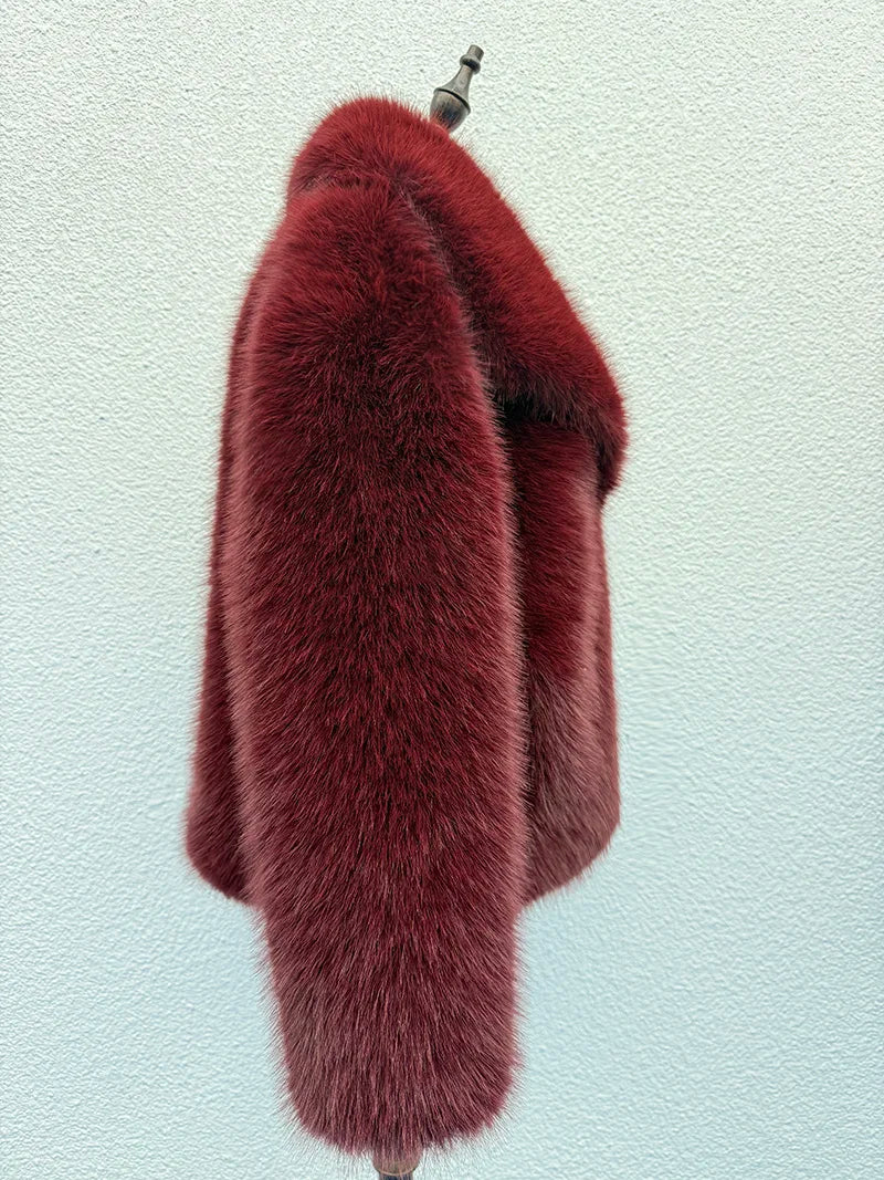 Espresso Luxe Fur Jacket