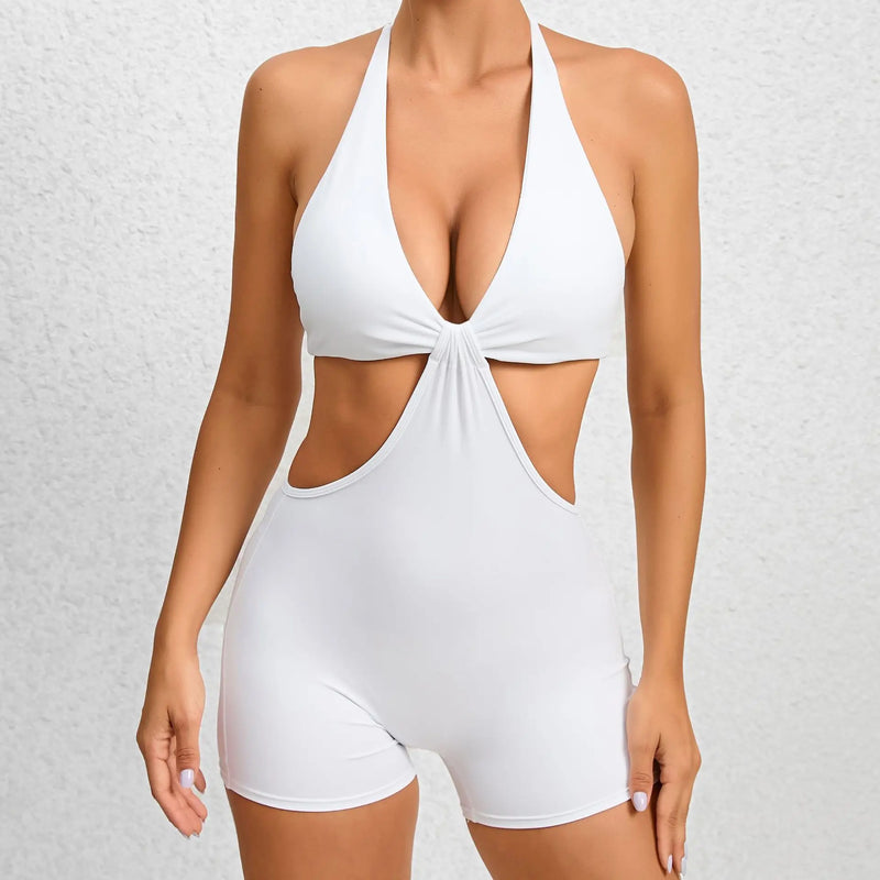 Backless Scrunch Gym Romper