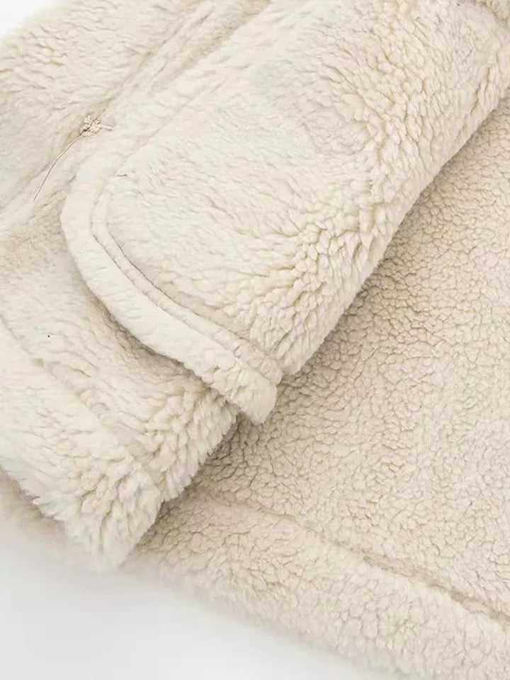 Faux Shearling Aviator Jacket