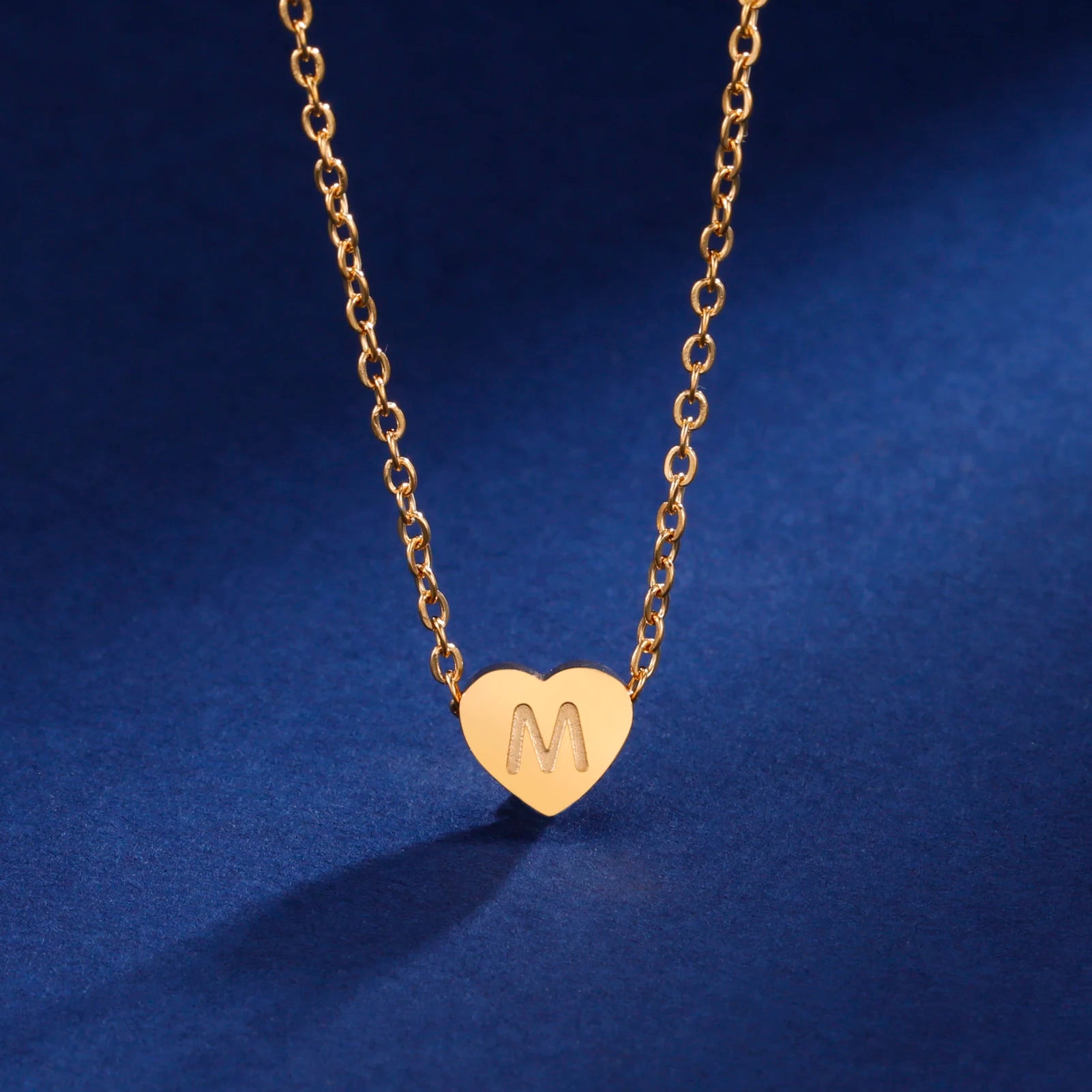 Heart Initial Pendant Necklace