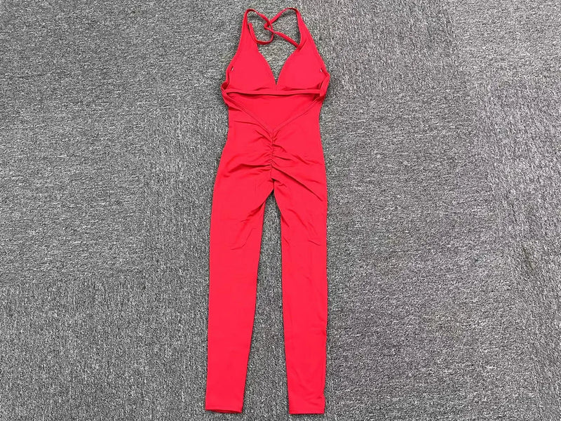 SculptFit Halter Jumpsuit