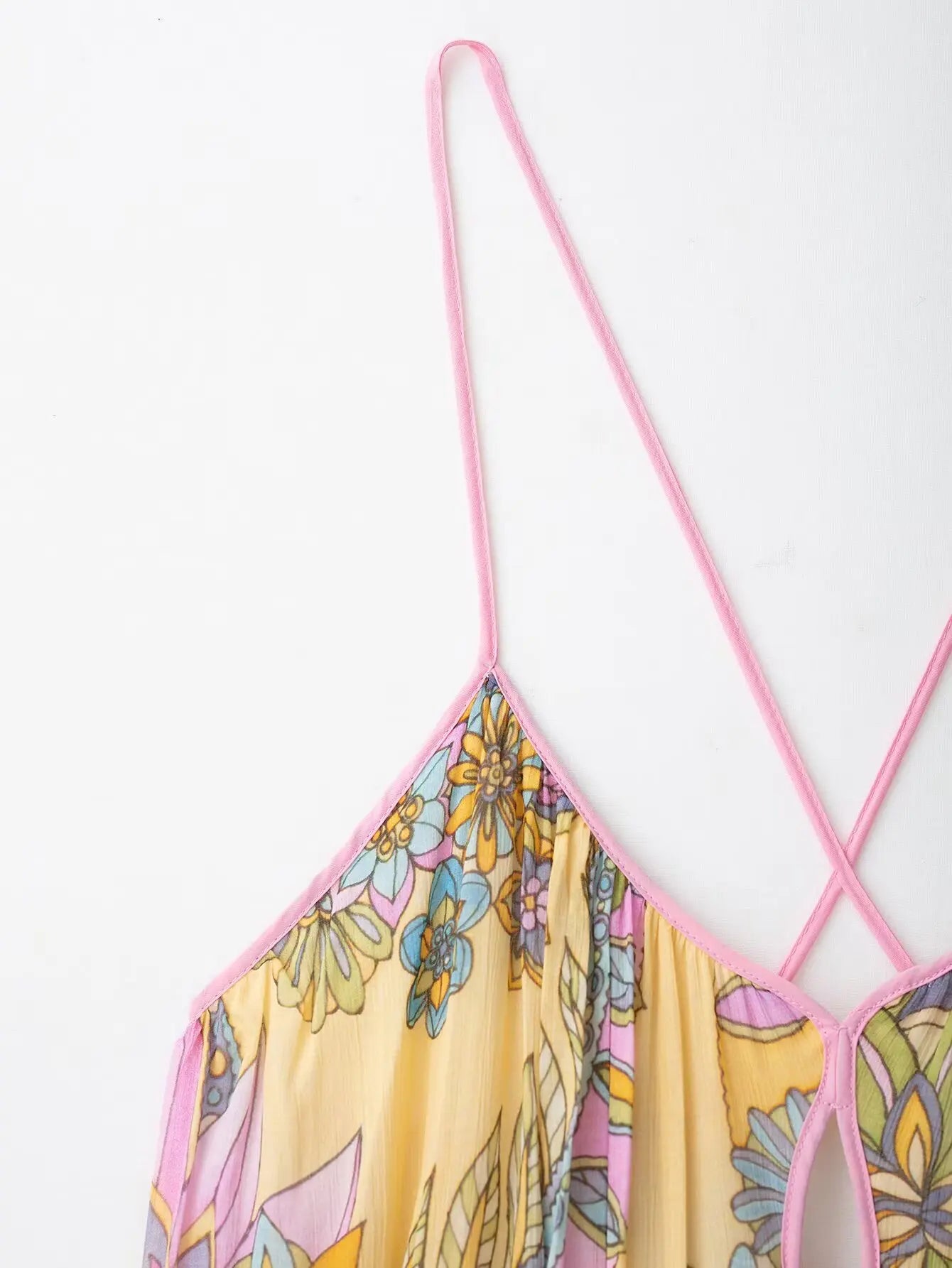 Yellow Floral Maxi Dress