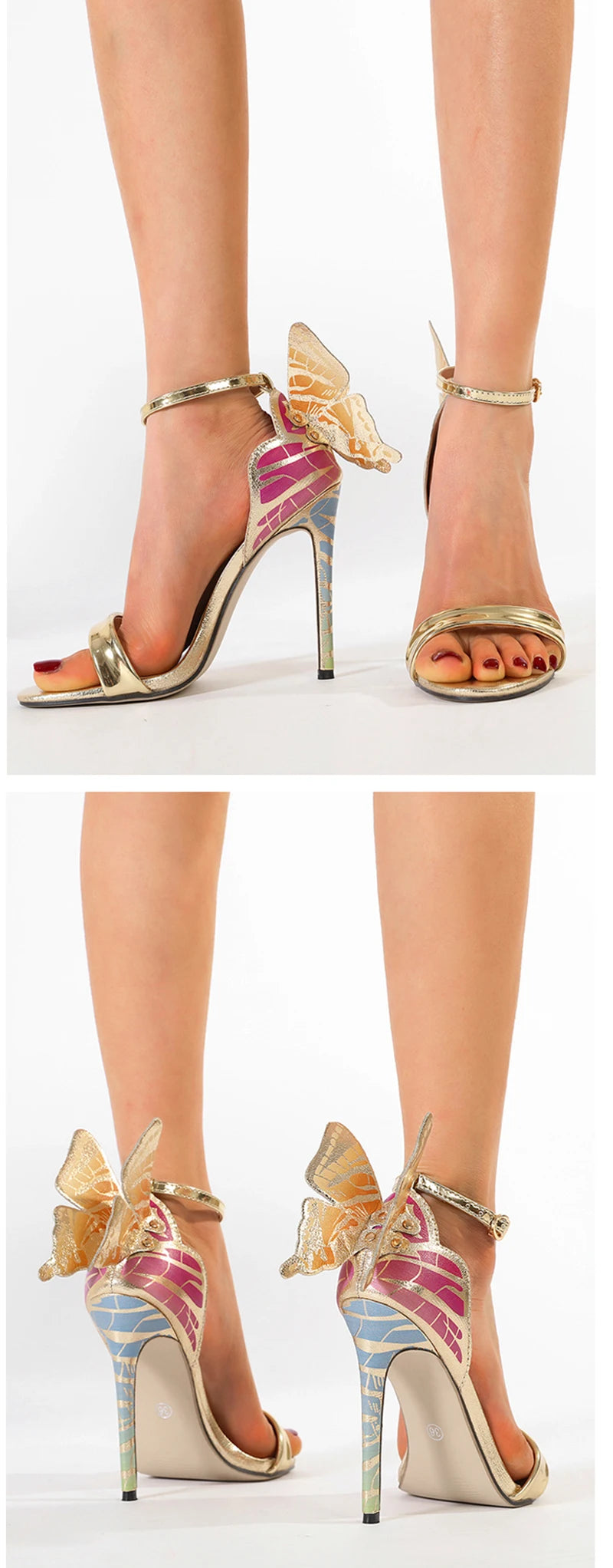 Butterfly Charm Stiletto Heels