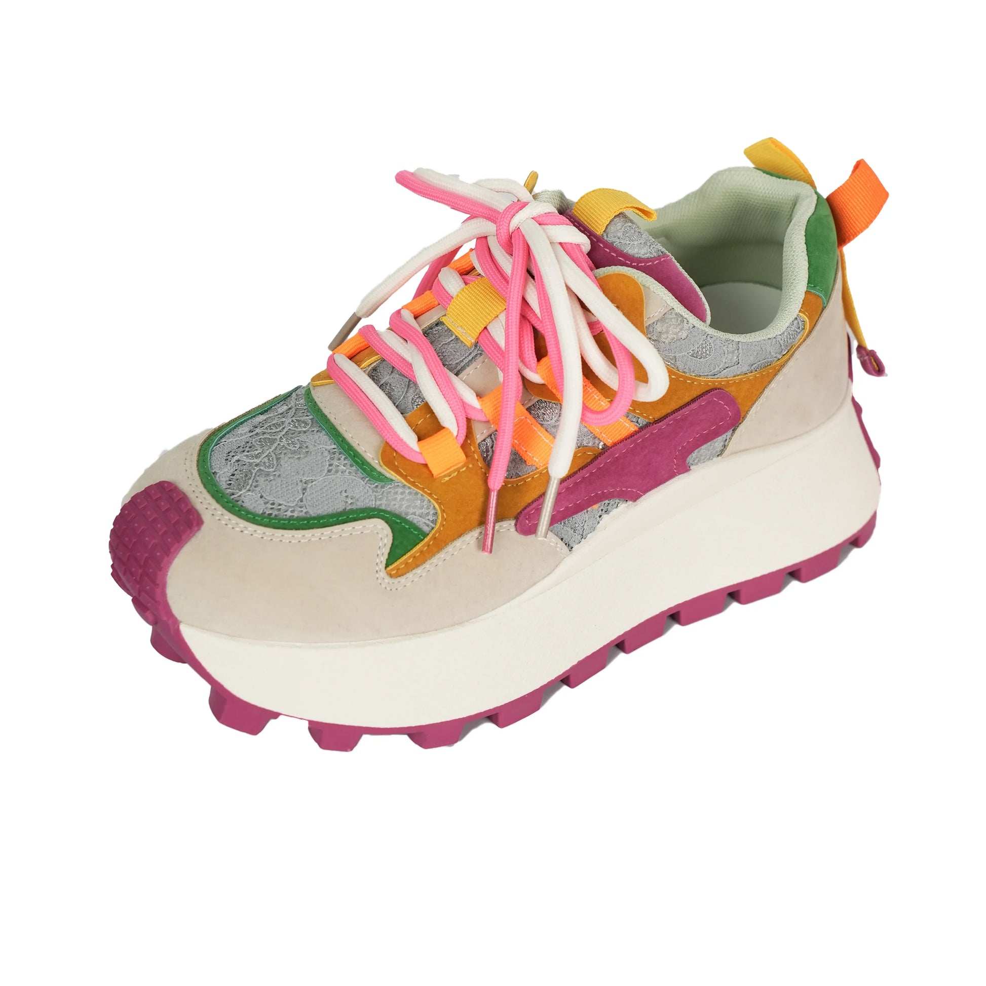 Chunky Retro Colorblock Sneakers