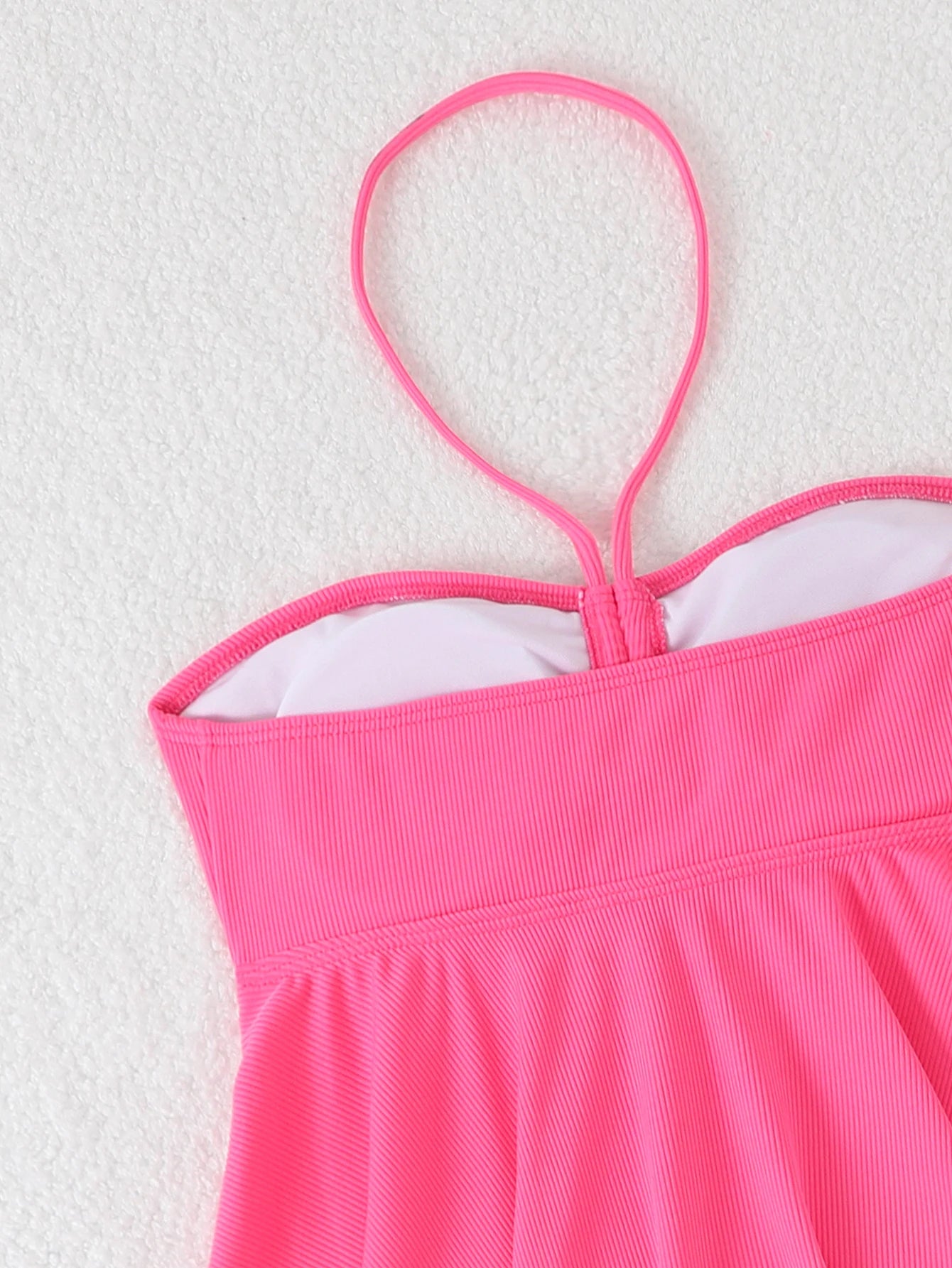 Halter Swimdress with Ruched Detail