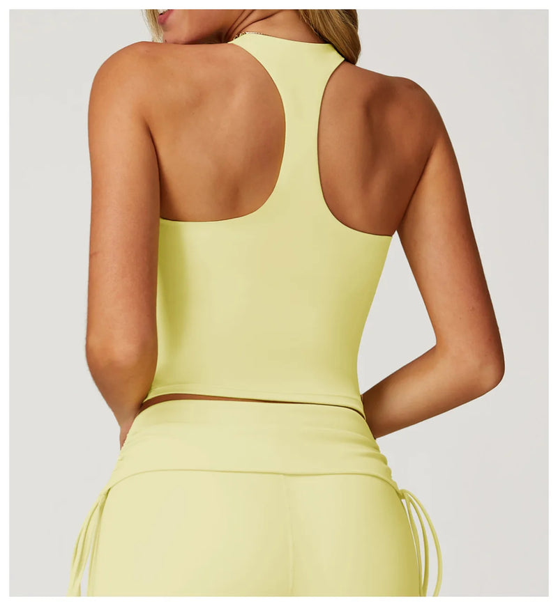 V-Neck Sport Crop Top